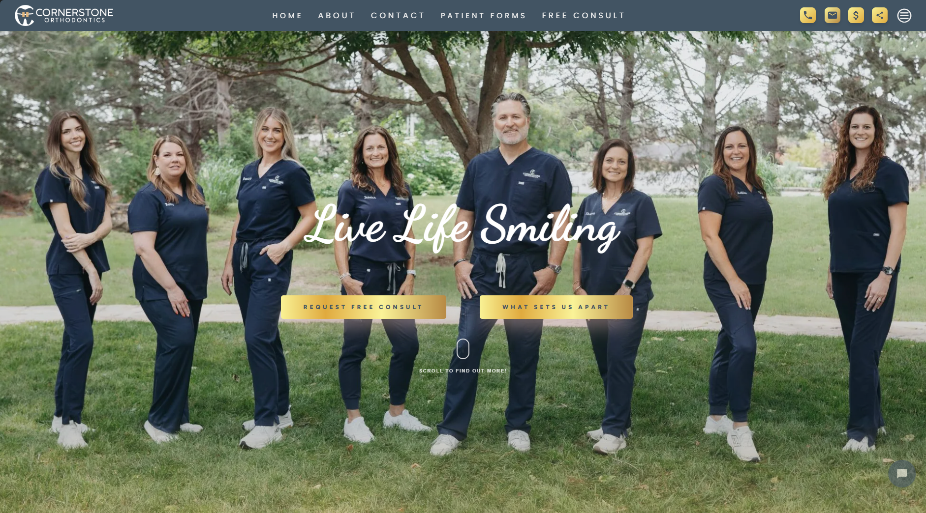 Cornerstone Orthodontics website
